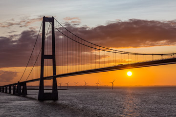 Große Belt Brücke in Dänemark