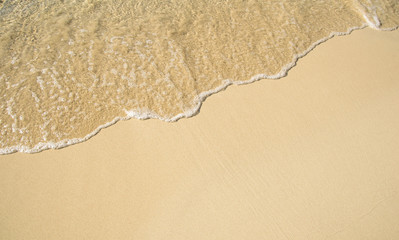 soft wave on Beach 
