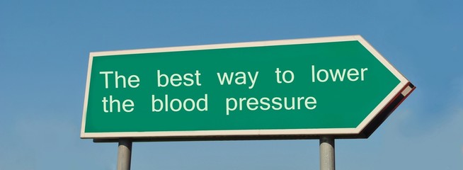 The best way to lower the blood pressure
