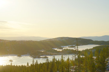 View of Blefjell mountain area.