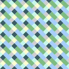 Vector pattern with geometric shapes, rhombus. Seamless background with zigzag motif. Multicolor illustration. Colorful repeatable texture.