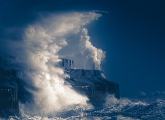 Fototapeta premium Big storm waves