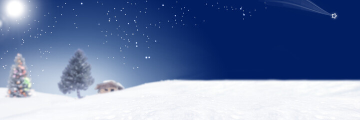 Winterlicher Weihnachtsmotiv