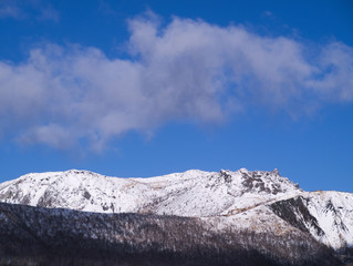 有珠山の雪景色