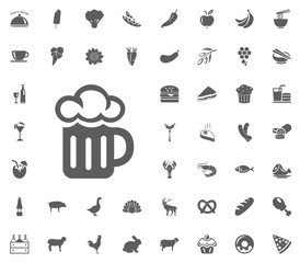 Food and Drinks vector icon set