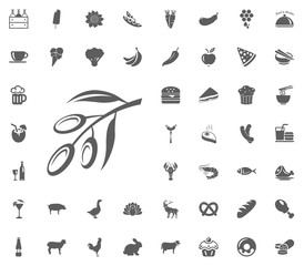 Food and Drinks vector icon set