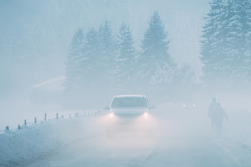 Driving in snow