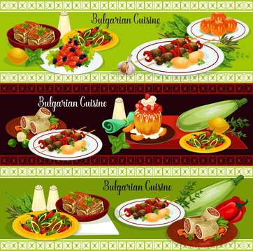 Bulgarian restaurant traditional dinner banner