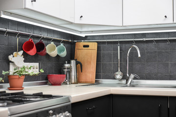 A fragment of the modern style kitchen