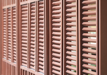 Wood lath wall pattern