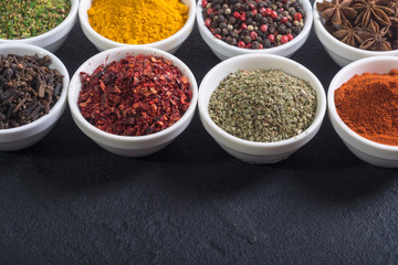 Colection of indian spices
