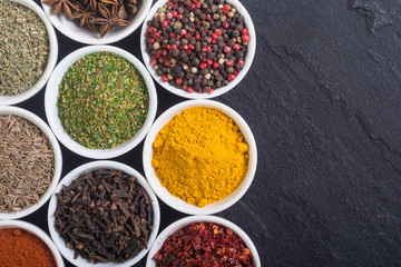 Colection of indian spices