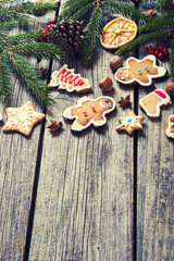 Christmas decoration with cookies