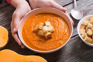 Pumpkin cream soup