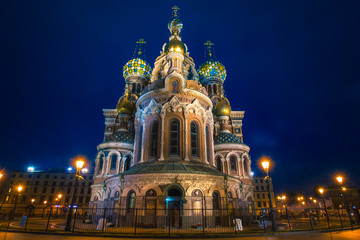 Fototapeta na wymiar Saint Petersburg. Cathedral of the Savior on Blood. Russia.