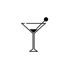 cocktail icon. Night club icon. Element of place of entertainment icon. Premium quality graphic design. Signs, outline symbols collection icon for websites, web design, mobile app