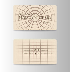 business card in east japanese and china style