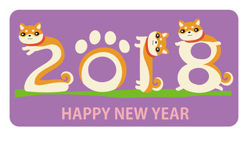 Shiba Inu New Year's card