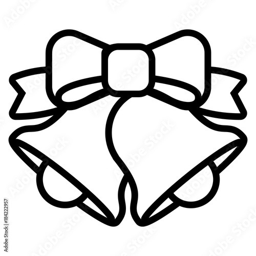 Isolated bells of christmas season design stock vector "Cartoon Christmas Bells Isolated On White Background" Stock image and royalty-free vector files