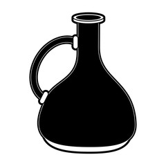 Old jug isolated