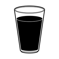 Juice glass isolated