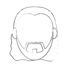 Jesus face cartoon