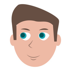 Man face cartoon