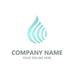 Obraz premium Water logo illustration emblem design element vector design