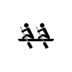 rowing icon. Silhouette of an athlete icon. Sportsman element icon. Premium quality graphic design. Signs, outline symbols collection icon for websites, web design