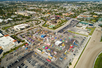 Aerial image of the Broward County Fair at Gulfstream Park