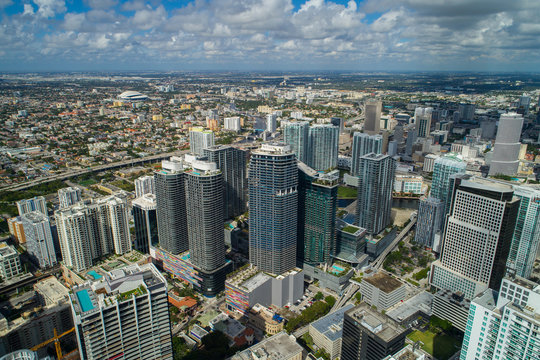 Aerial Brickell city center