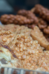 Chinese Street Food - Puffed Rice Close Up Selective Focus