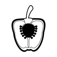 Sliced pepper vegetebles