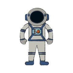 Obraz na płótnie Canvas Astronaut cartoon isolated
