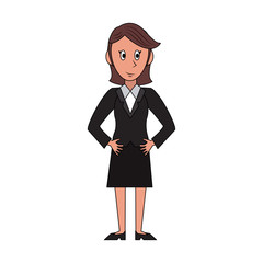 Business woman avatar cartoon