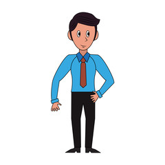 Businessman avatar cartoon