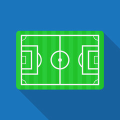 Football pitch,Soccer field vector logo.