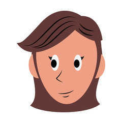 Woman face cartoon