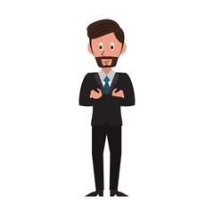 Businessman avatar cartoon