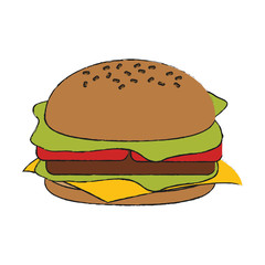 Hamburger fast food