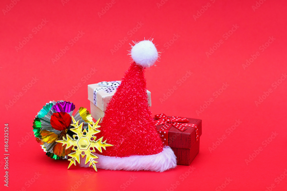 Poster merry christmas and happy new year decoration for pattern and background