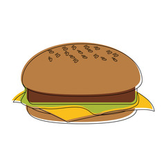 Hamburger fast food