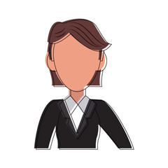 Business woman avatar cartoon