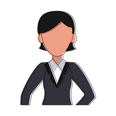 Business woman avatar cartoon