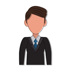 Businessman avatar cartoon