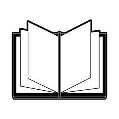 Book open isolated