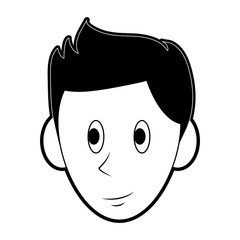 Man face cartoon