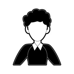 Business woman avatar cartoon