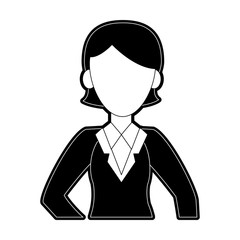 Business woman avatar cartoon