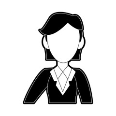 Business woman avatar cartoon